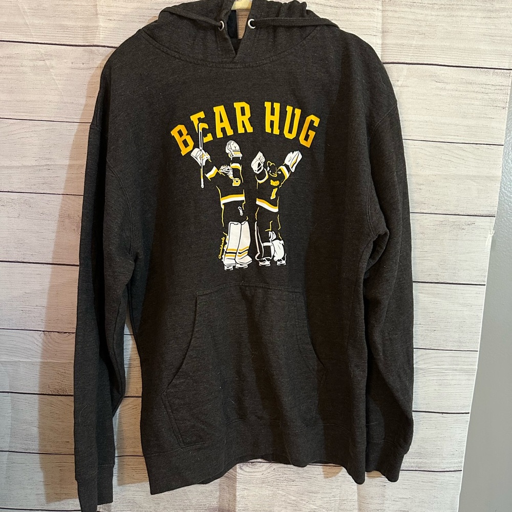 Bear Hug Charcoal Hoodie